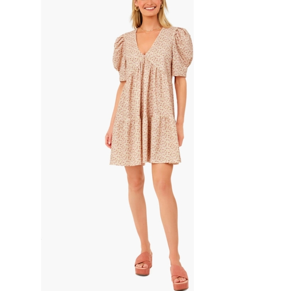 NEW Hyacinth House Follie Puff Sleeve Mini Dress